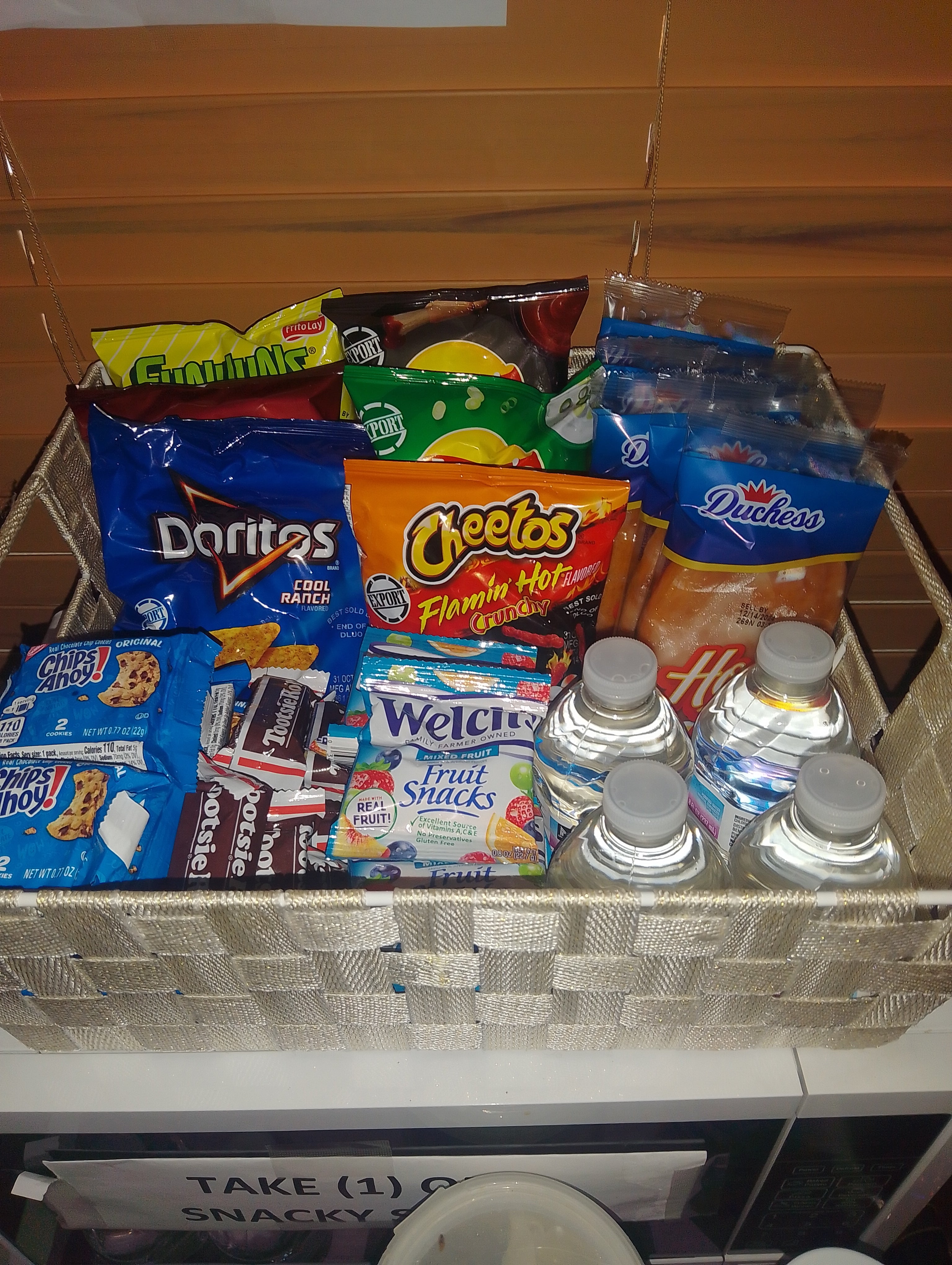 Small snack set up