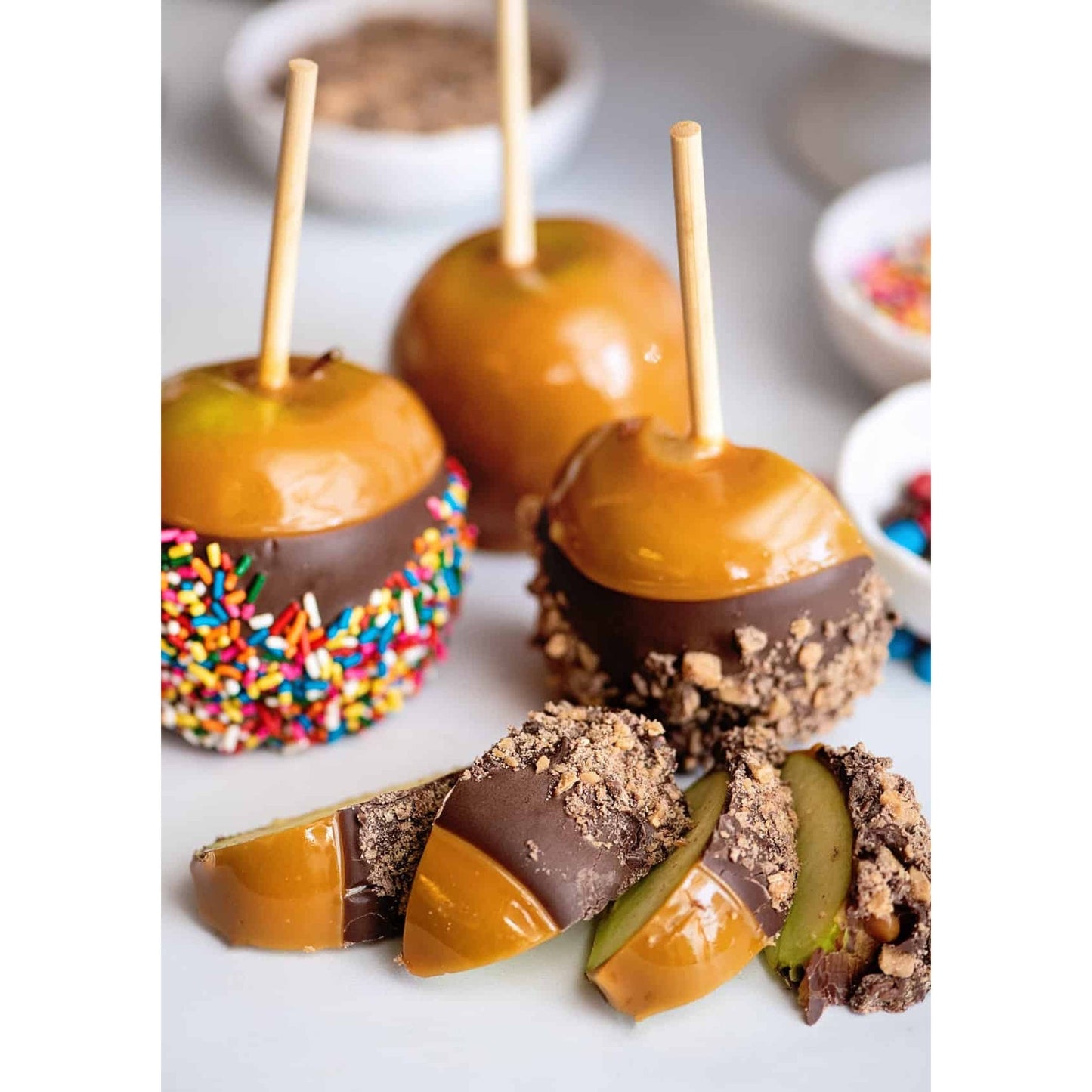Caramel Chocolate Apples - Savoury Cravings Company