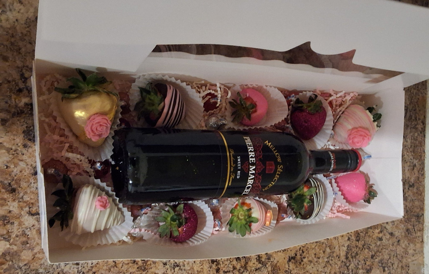 Chocolate Covered Strawberry: Wine Box - Savoury Cravings Company
