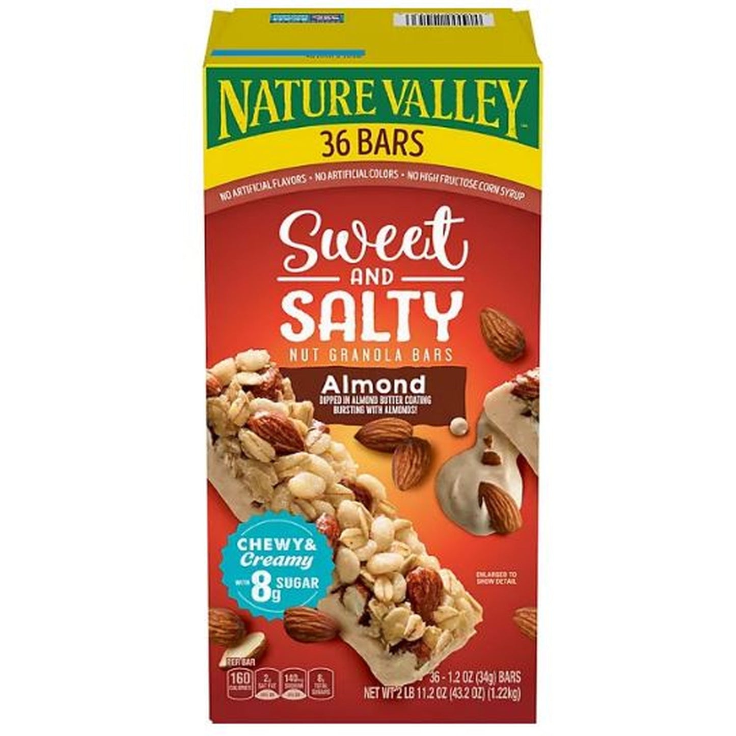 Nature Valley Sweet and Salty Nut Almond Granola Bars (36 ct.) - Savoury Cravings Company - Nature Valley Sweet and Salty Nut Almond Granola Bars 36 ct.