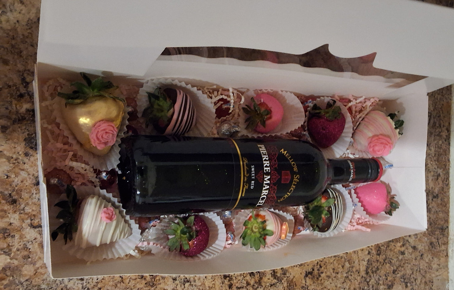 Chocolate Covered Strawberry: Wine Box