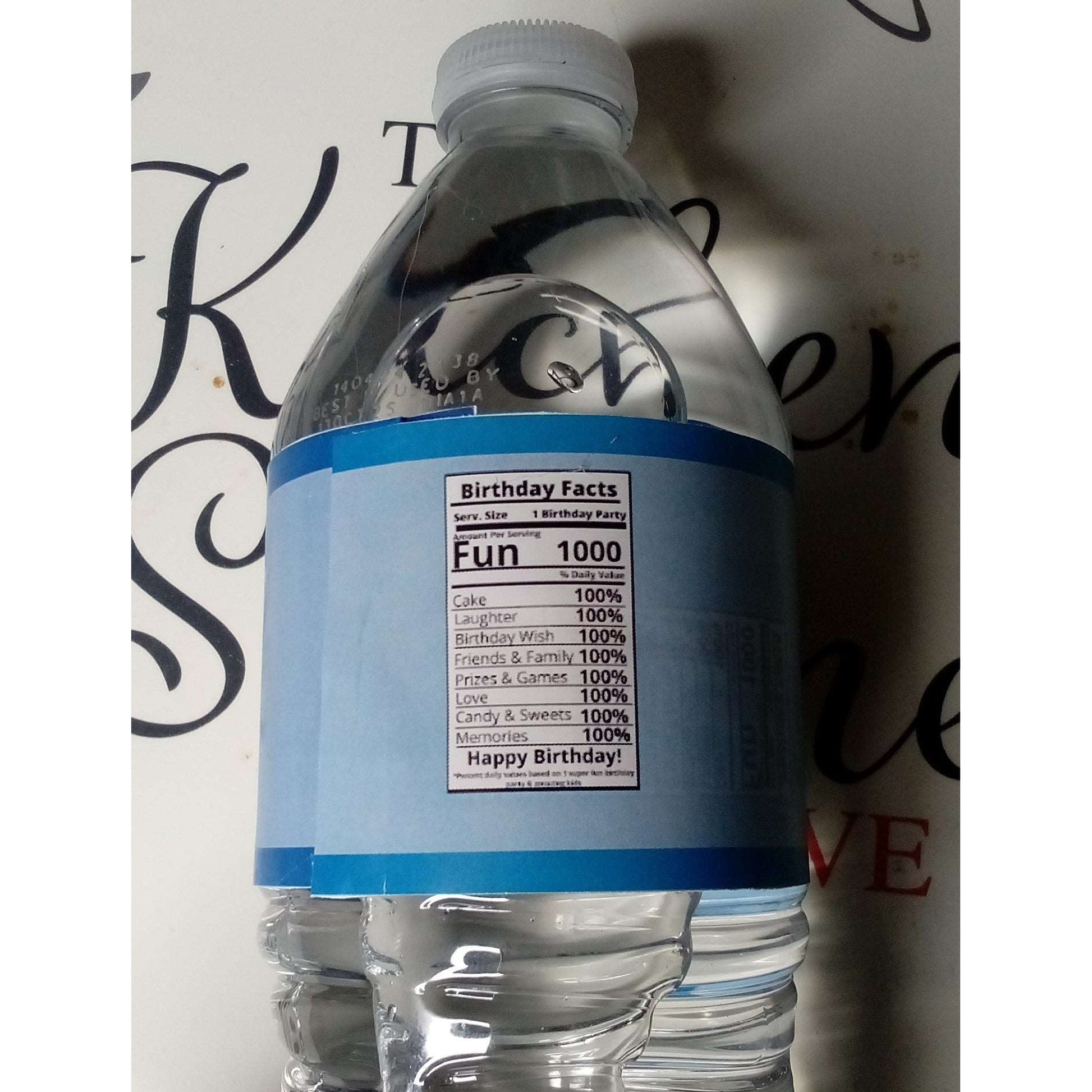 Custom Party Favors- Water 16.9 oz