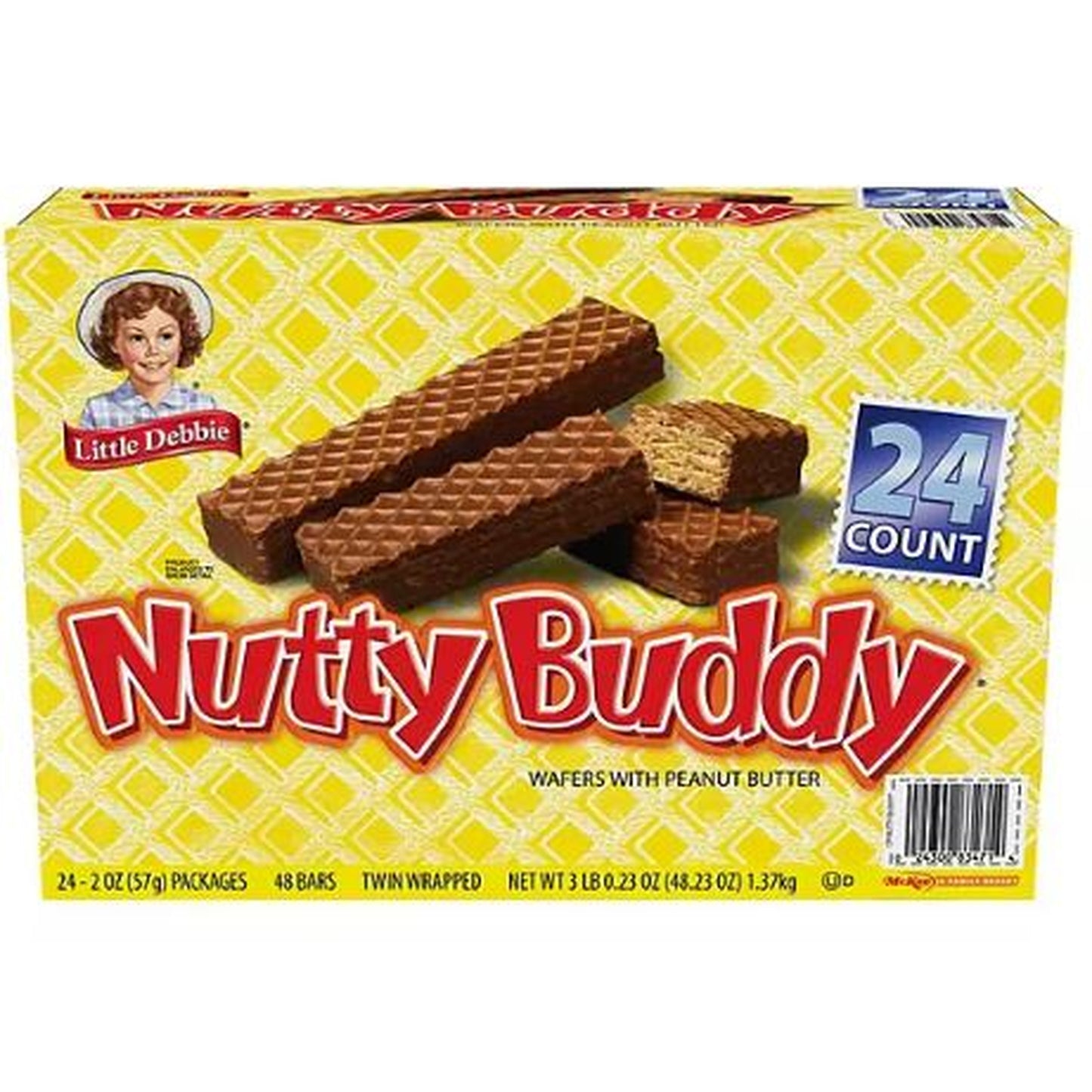 Little Debbie Nutty Buddy Bars 2.1 oz., 24 pk.