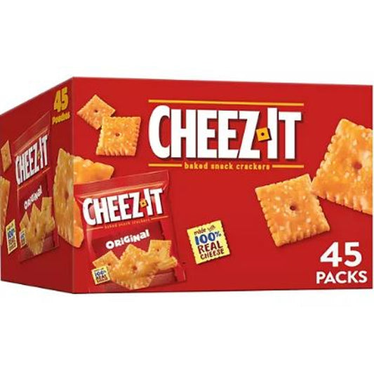 Cheez-It Baked Snack Cheese Crackers, Original 1.5 oz. , 45 ct.