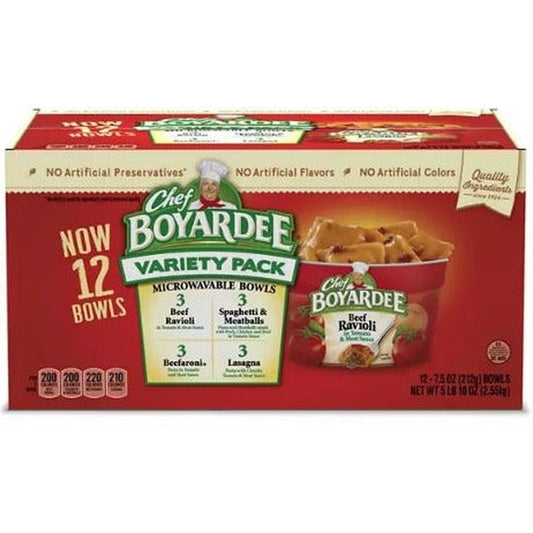 Chef Boyardee Variety Pack 7.5 oz., 12 pk.