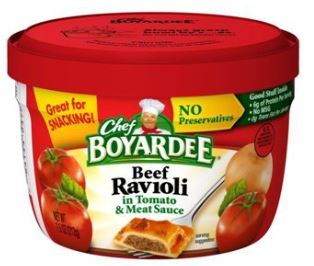Chef Boyardee Beef Ravioli (7.5 oz.,Bowl)