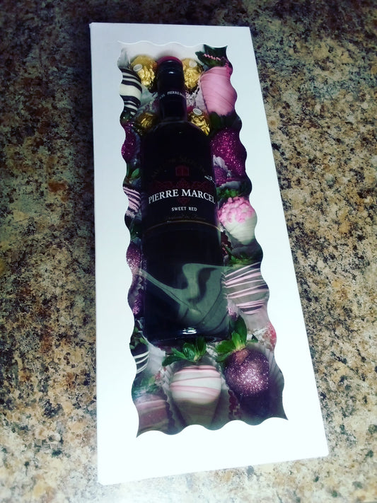 Chocolate Covered Strawberry: Wine Box - Savoury Cravings Company
