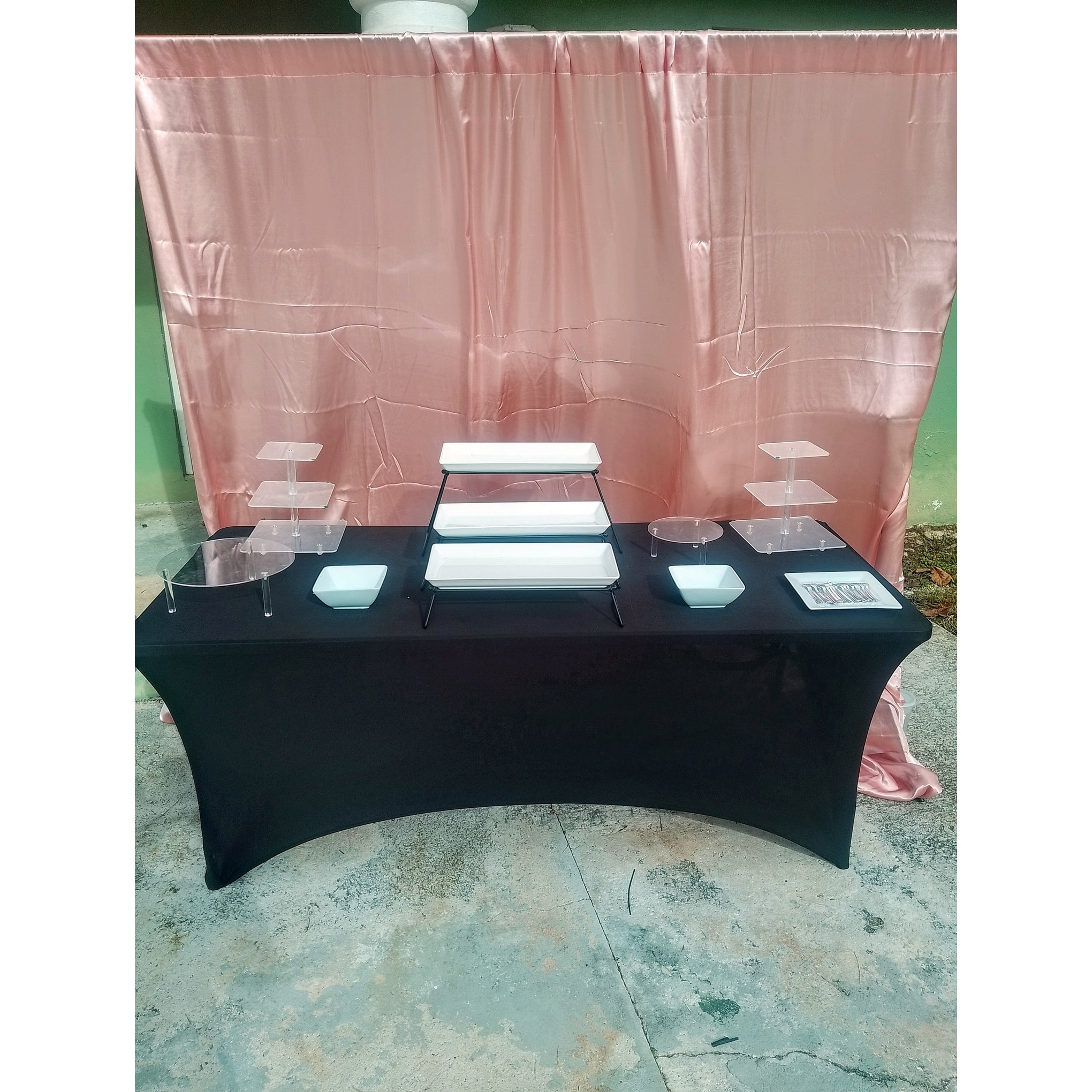 Elegant Single Color Event Backdrop - Savoury Cravings Company