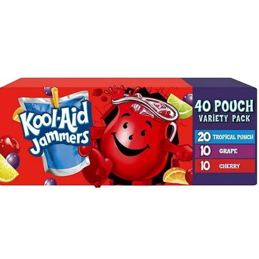 Kool-Aid Jammers Juice Pouches Variety Pack 6 fl. oz., 40 pk.