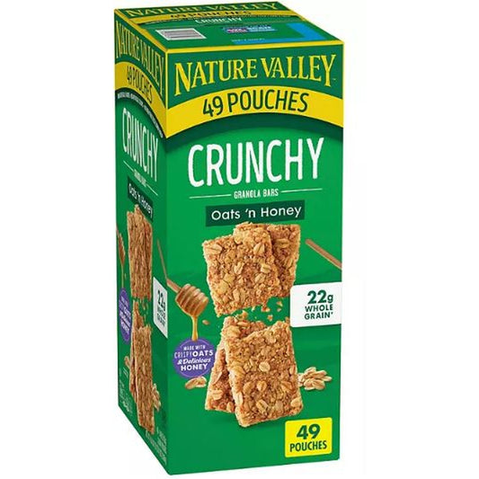 Nature Valley Oats 'n Honey Crunchy Granola Bars (49 ct.) - Savoury Cravings Company - Nature Valley Oats 'n Honey Crunchy Granola Bars 49 ct.