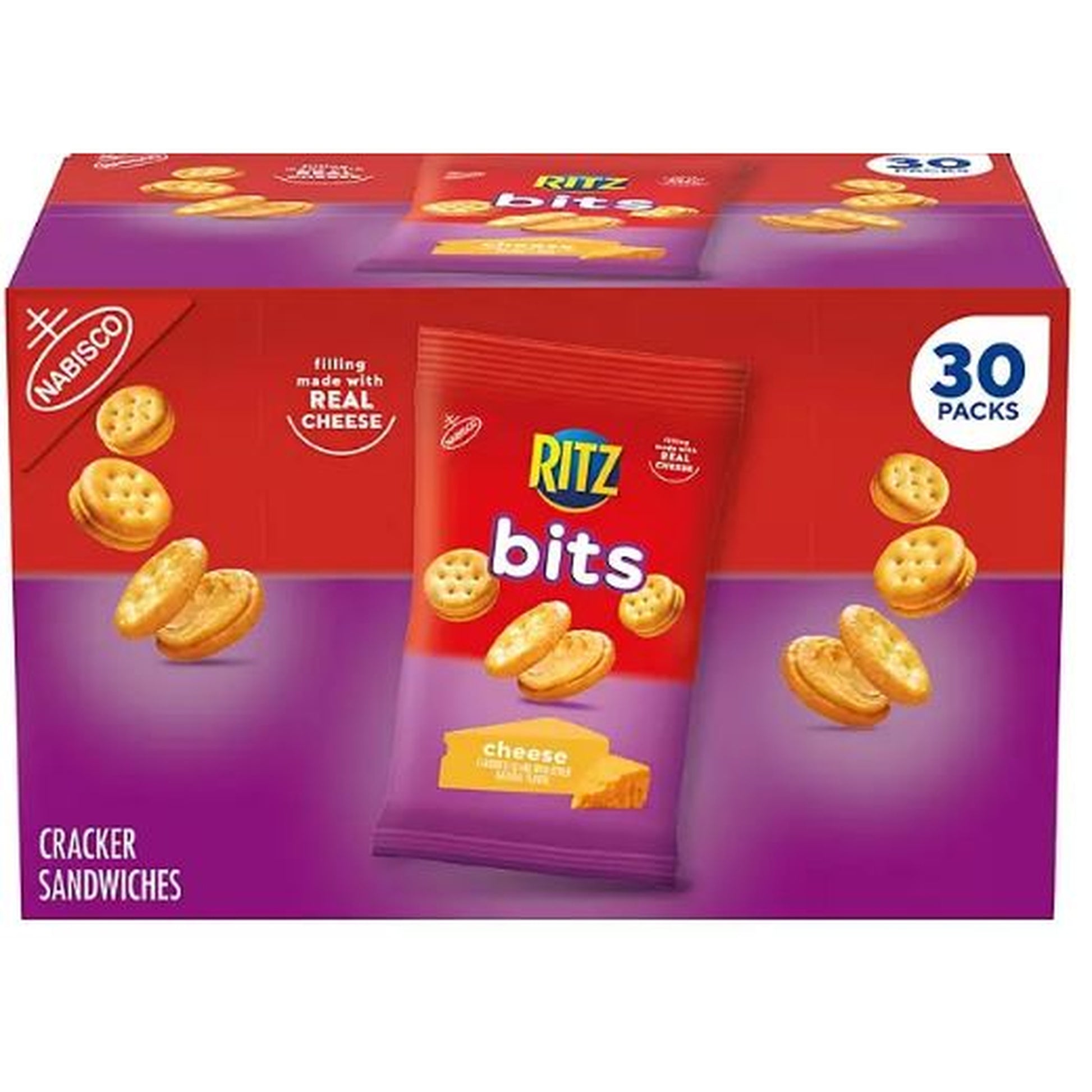 RITZ Bits Cheese Sandwich Crackers 1.5 oz., 30 pk.